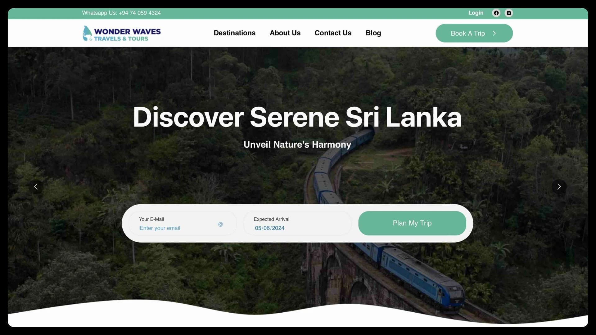 Wonderwaves Custom Travel Platform developed by Axcertro