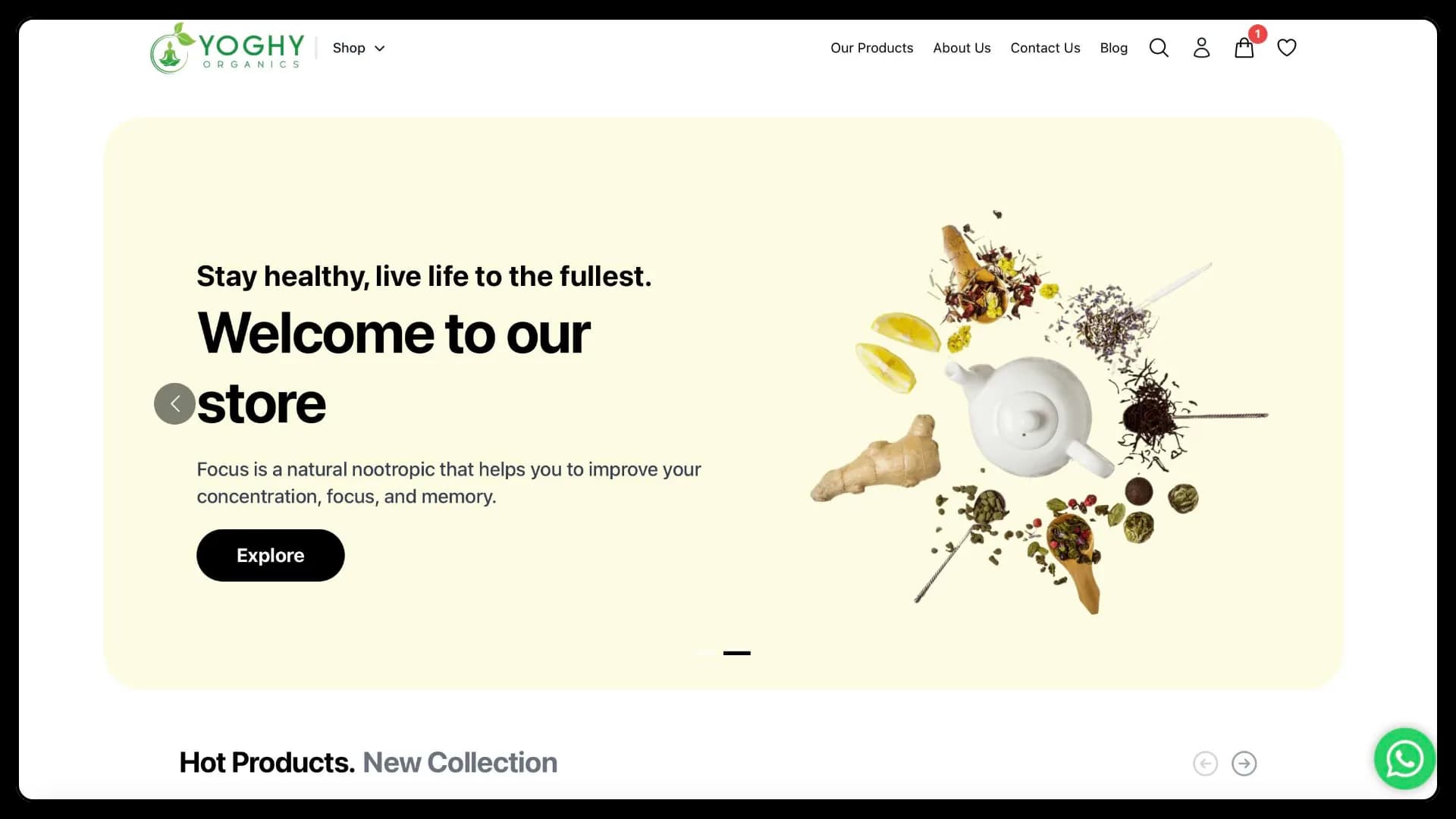 Yoghy Organics Online Trading Platform developed by Axcertro