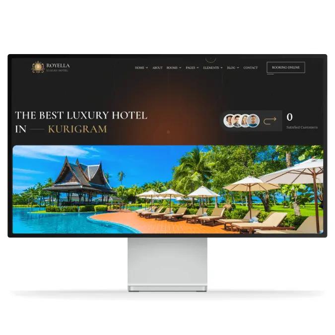 Axcertro hotel website development services banner