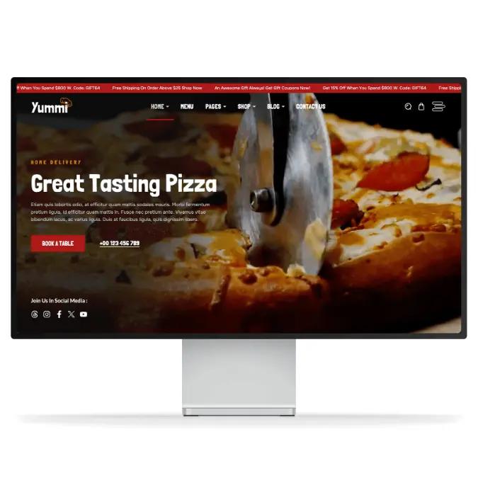 Axcertro restaurant website development services banner